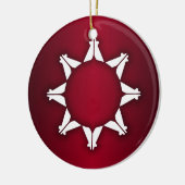 Oglala Lakota Flag Keramik Ornament (Links)