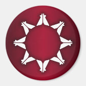 Oglala Lakota Flag Magnet (Vorne)