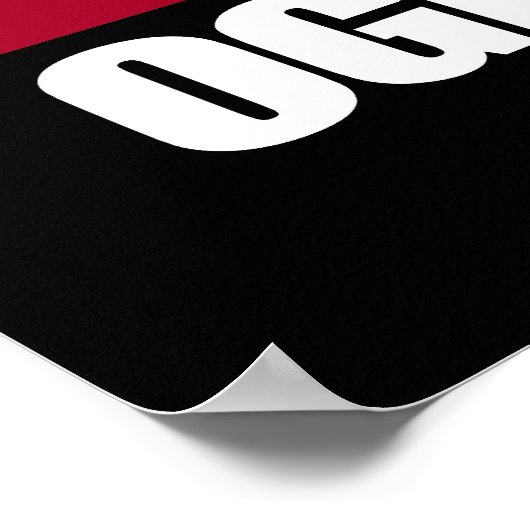 Oglala Lakota Flag Poster (Ecke)