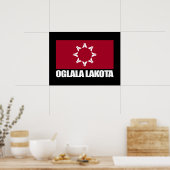 Oglala Lakota Flag Poster (Küche)