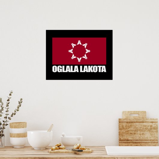 Oglala Lakota Flag Poster (Küche)