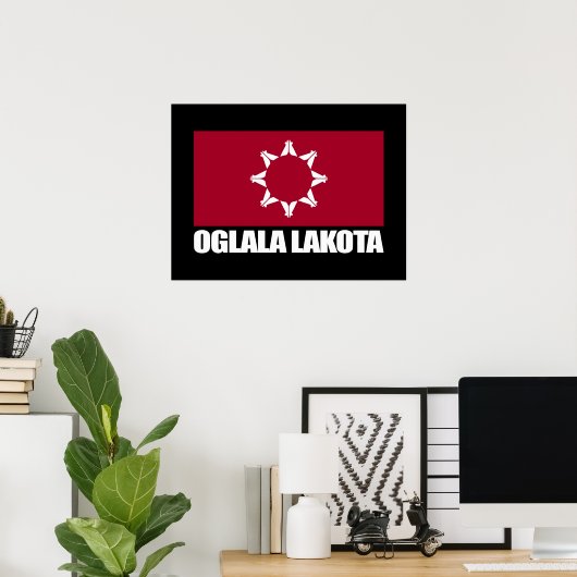 Oglala Lakota Flag Poster (Heimbüro)