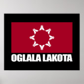 Oglala Lakota Flag Poster (Vorne)