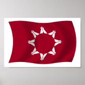 Oglala Lakota Flag Poster Print (Vorne)