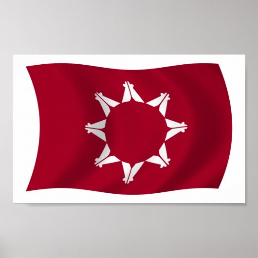 Oglala Lakota Flag Poster Print (Vorne)