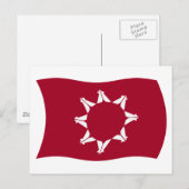 Oglala Lakota Flag Postkarte (Vorne/Hinten)