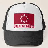 Oglala Lakota Flag Truckerkappe (Vorderseite)