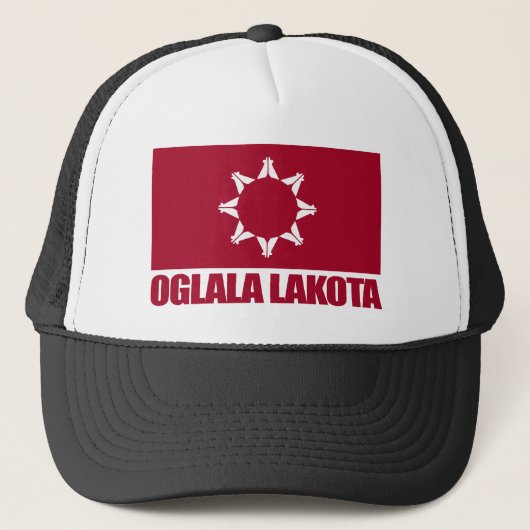 Oglala Lakota Flag Truckerkappe (Vorderseite)