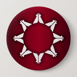 Oglala Lakota Flagge Button