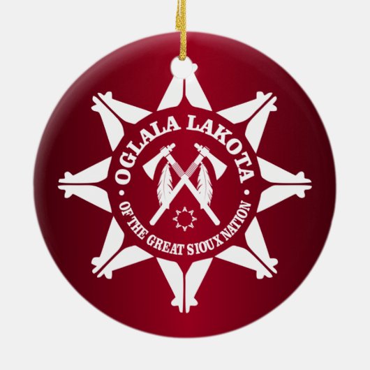 Oglala Lakota Keramikornament (Hinten)
