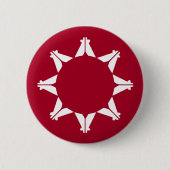 Oglala Lakota Sioux Fahne Button (Vorderseite)