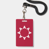 Oglala Lakota Sioux Flag Ausweis (Vorderseite mit Lanyard)