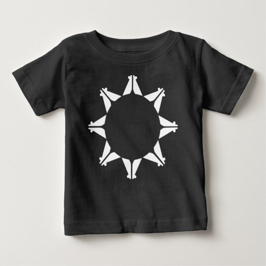 Oglala Lakota Sioux Flag Baby T-shirt (Vorderseite)