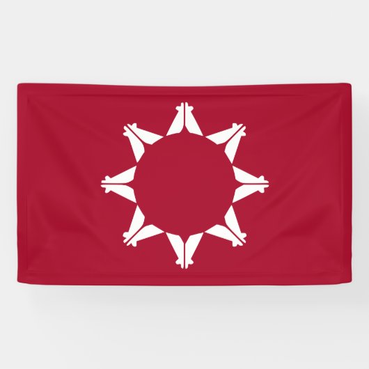 Oglala Lakota Sioux Flag Banner (Horizontal)
