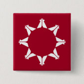 Oglala Lakota Sioux Flag Button (Vorderseite)