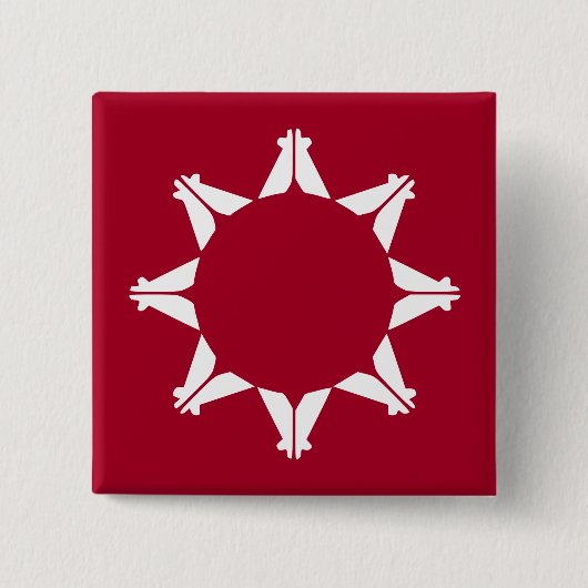 Oglala Lakota Sioux Flag Button (Vorderseite)