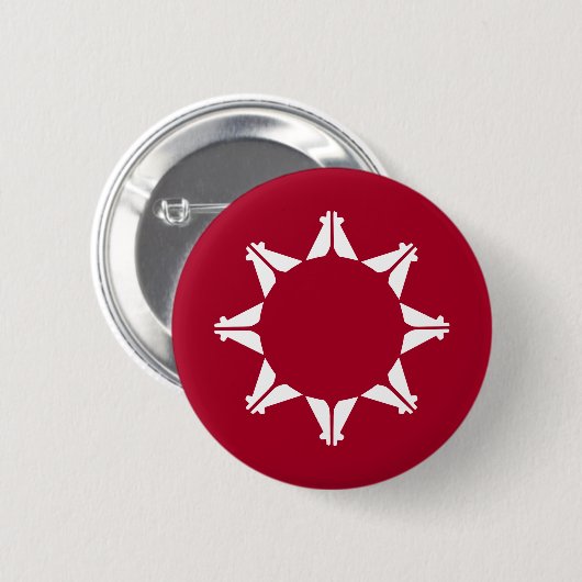 Oglala Lakota Sioux Flag Button (Vorne & Hinten)