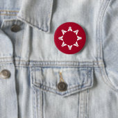 Oglala Lakota Sioux Flag Button (Beispiel)