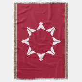Oglala Lakota Sioux Flag Decke (Vorderseite Vertikal)