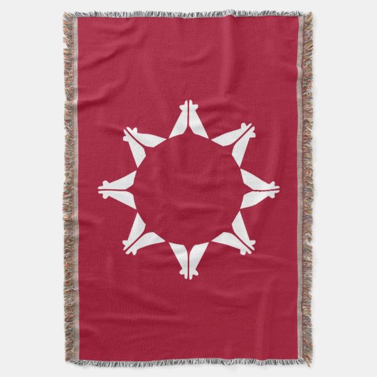 Oglala Lakota Sioux Flag Decke (Vorderseite Vertikal)