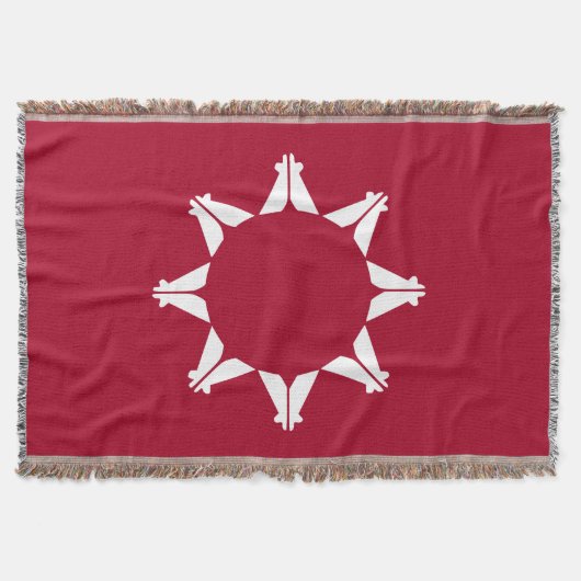 Oglala Lakota Sioux Flag Decke (Vorderseite)