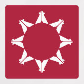 Oglala Lakota Sioux Flag Etiketten (Design 2)