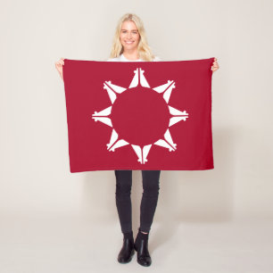 Oglala Lakota Sioux Flag  Fleecedecke