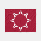 Oglala Lakota Sioux Flag  Fleecedecke (Vorderseite (Horizontal))