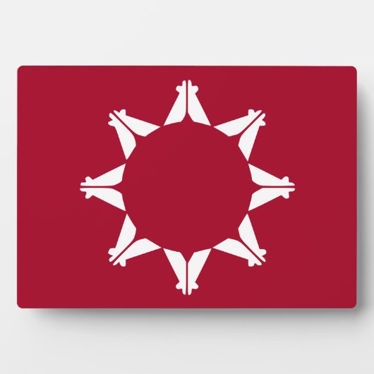 Oglala Lakota Sioux Flag Fotoplatte (Vorderseite)