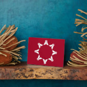 Oglala Lakota Sioux Flag Fotoplatte (Seite)