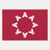 Oglala Lakota Sioux Flag Geschenkpapier Set (Vorderseite 3)