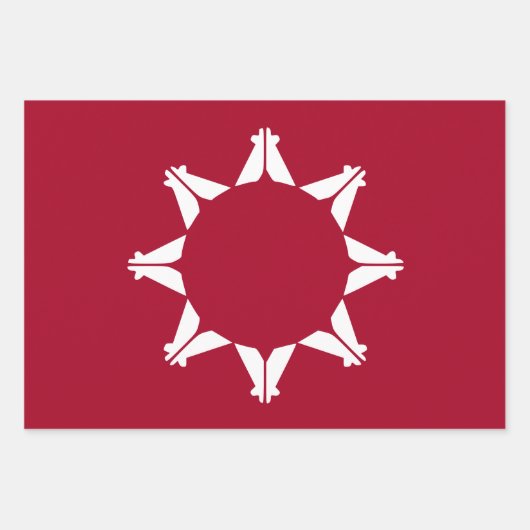 Oglala Lakota Sioux Flag Geschenkpapier Set (Vorderseite 2)