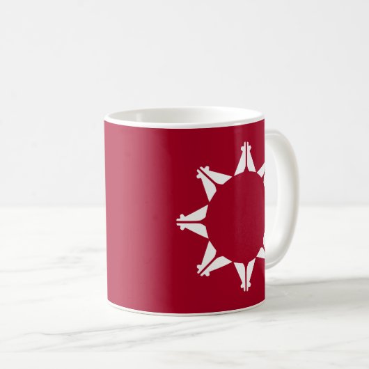 Oglala Lakota Sioux Flag Kaffeetasse (VorderseiteRechts)