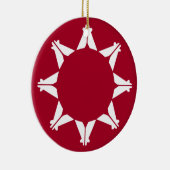 Oglala Lakota Sioux Flag Keramik Ornament (Rechts)