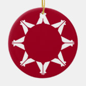 Oglala Lakota Sioux Flag Keramik Ornament (Vorne)