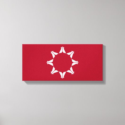 Oglala Lakota Sioux Flag Leinwanddruck (Vorderseite)