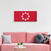 Oglala Lakota Sioux Flag Leinwanddruck (Insitu (Wohnzimmer))