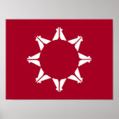 Oglala Lakota Sioux Flag Poster (Vorne)