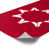Oglala Lakota Sioux Flag Poster (Ecke)