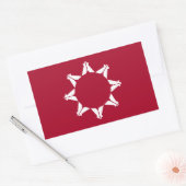 Oglala Lakota Sioux Flag Rechteckiger Aufkleber (Umschlag)
