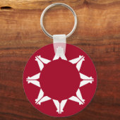 Oglala Lakota Sioux Flag Schlüsselanhänger (Vorderseite)