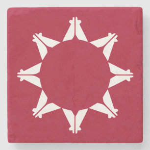 Oglala Lakota Sioux Flag Steinuntersetzer