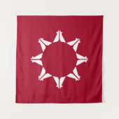 Oglala Lakota Sioux Flag Wandteppich (Vorderseite)