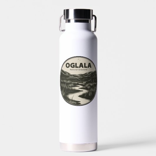 Oglala National Grassland Nebraska Stream Trinkflasche (Vorne)