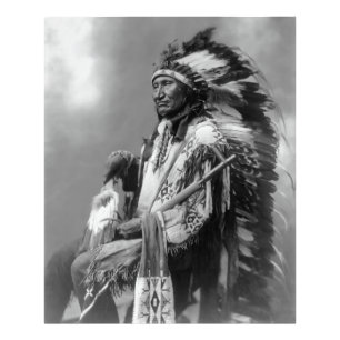 Oglala Sioux Chief Rocky Bear c. 1899 Fotodruck