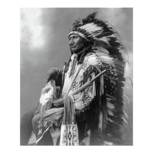Oglala Sioux Chief Rocky Bear c. 1899 Fotodruck (Vorne)