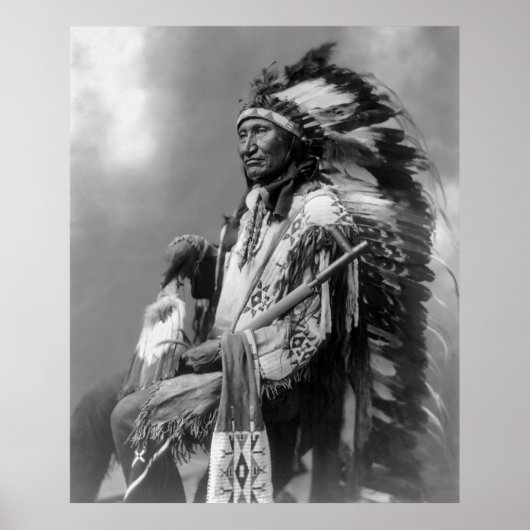 Oglala Sioux Chief Rocky Bear c. 1899 Poster (Vorne)