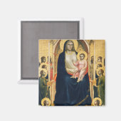 Ognissanti Madonna, Giotto, 1306-1310 Magnet (Vorderseite/Rückseite)