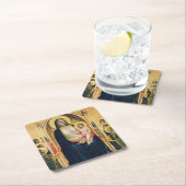 Ognissanti Madonna, Giotto, 1306-1310 Rechteckiger Pappuntersetzer (Vor Ort)