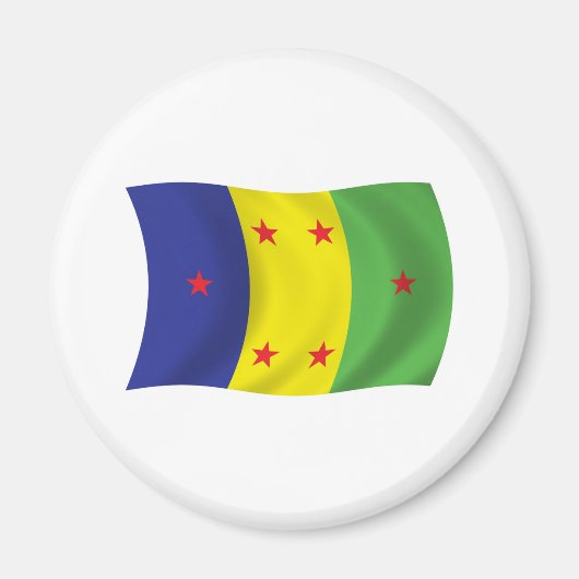 Ogoni-Volks-Flaggenmagnet Magnet (Vorne)